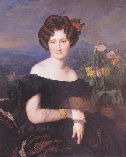 Ferdinand Georg Waldmuller Portrait of Johanna Borckenstein